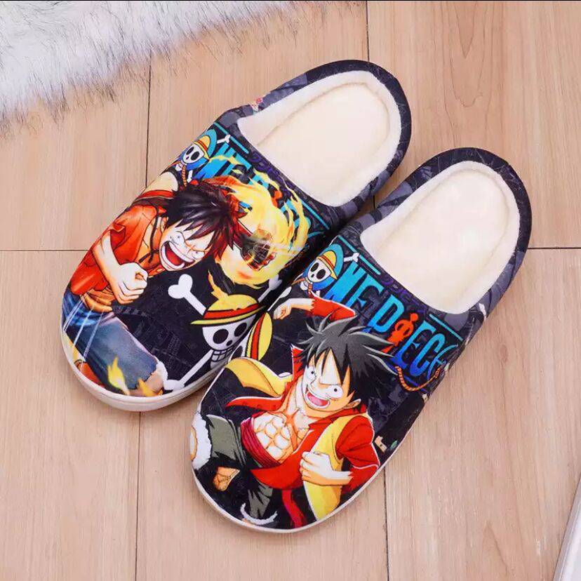 Japanese Anime Doragon Boru Shoes  Goku Winter Warm Plush Men Women Shoes King Gaming
