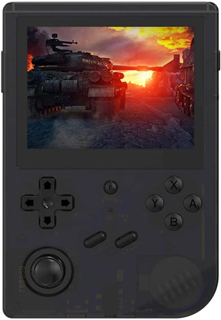 Handheld Game Console,RG351V Handheld Game Console Open Source System RK3326 Chip Retro Game Console with 10000 Classic Games 3.5-inch IPS Screen - 128 GB King Gaming