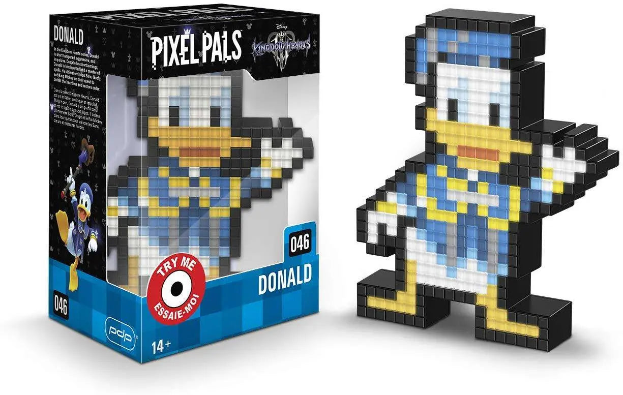 Pixel Pals Kingdom Hearts Donald Duck Collectible Lighted Figure King Gaming