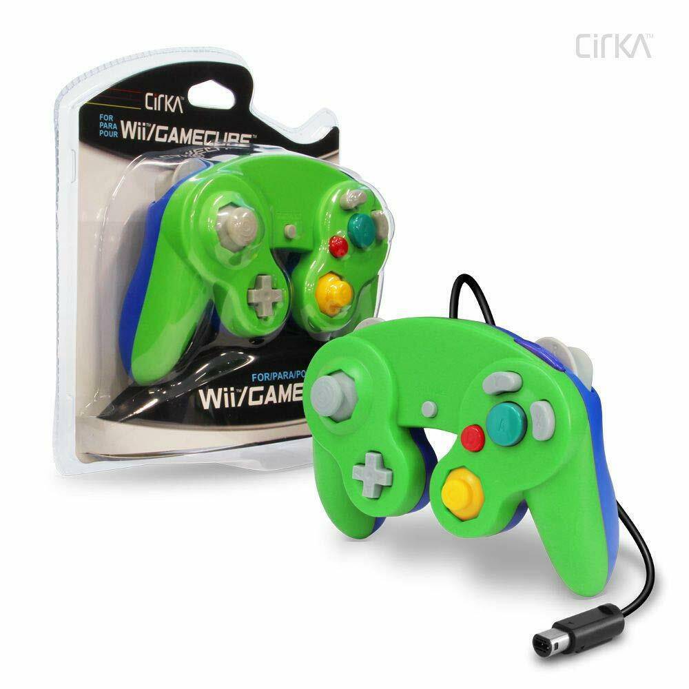 GC - Wii/Gamecube Cirka Controller (GREEN/BLUE) King Gaming