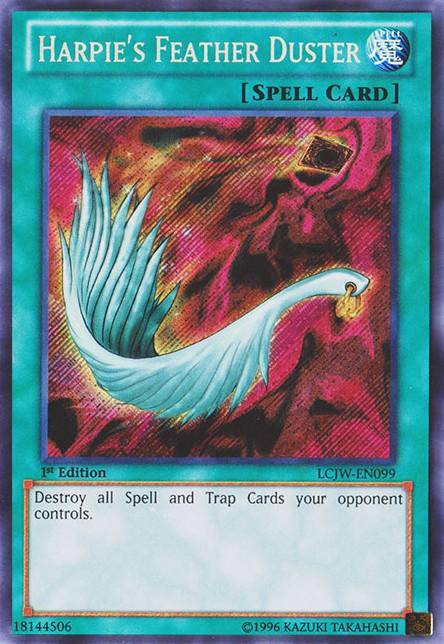Harpie's Feather Duster - NM - Secret Rare 1st Edition King Gaming