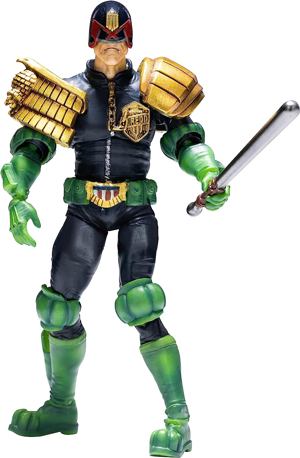Hiya Toys Judge Dredd 1:18 Scale Exquisite Mini Action Figure Multicolor - King Gaming 
