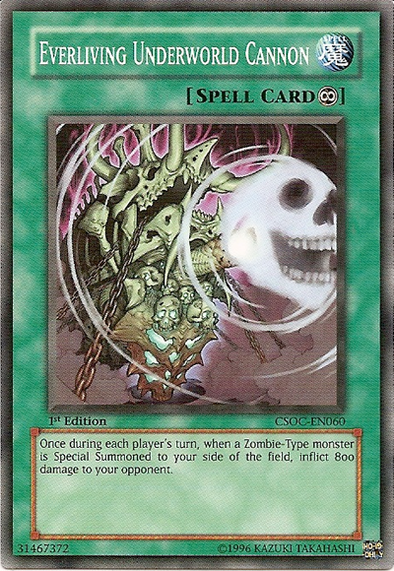 Everliving Underworld Cannon - Common - Yu-Gi-Oh King Gaming