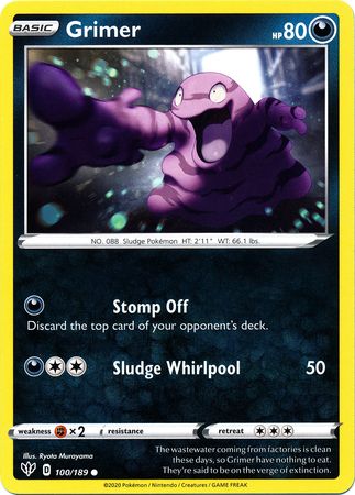 Grimer - 100/189 - Common - King Gaming 