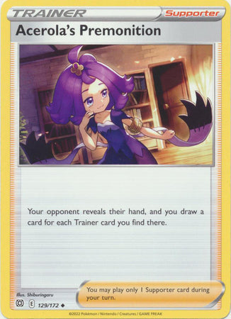 Acerola's Premonition - 129/172 - Uncommon - King Gaming 
