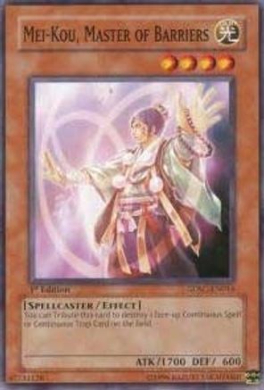 Mei-Kou, Master Of Barriers - Common - Yu-Gi-Oh King Gaming