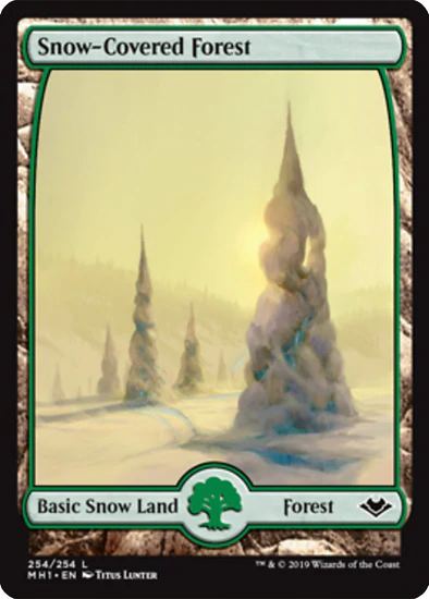 Snow-Covered Forest - L #254 King Gaming