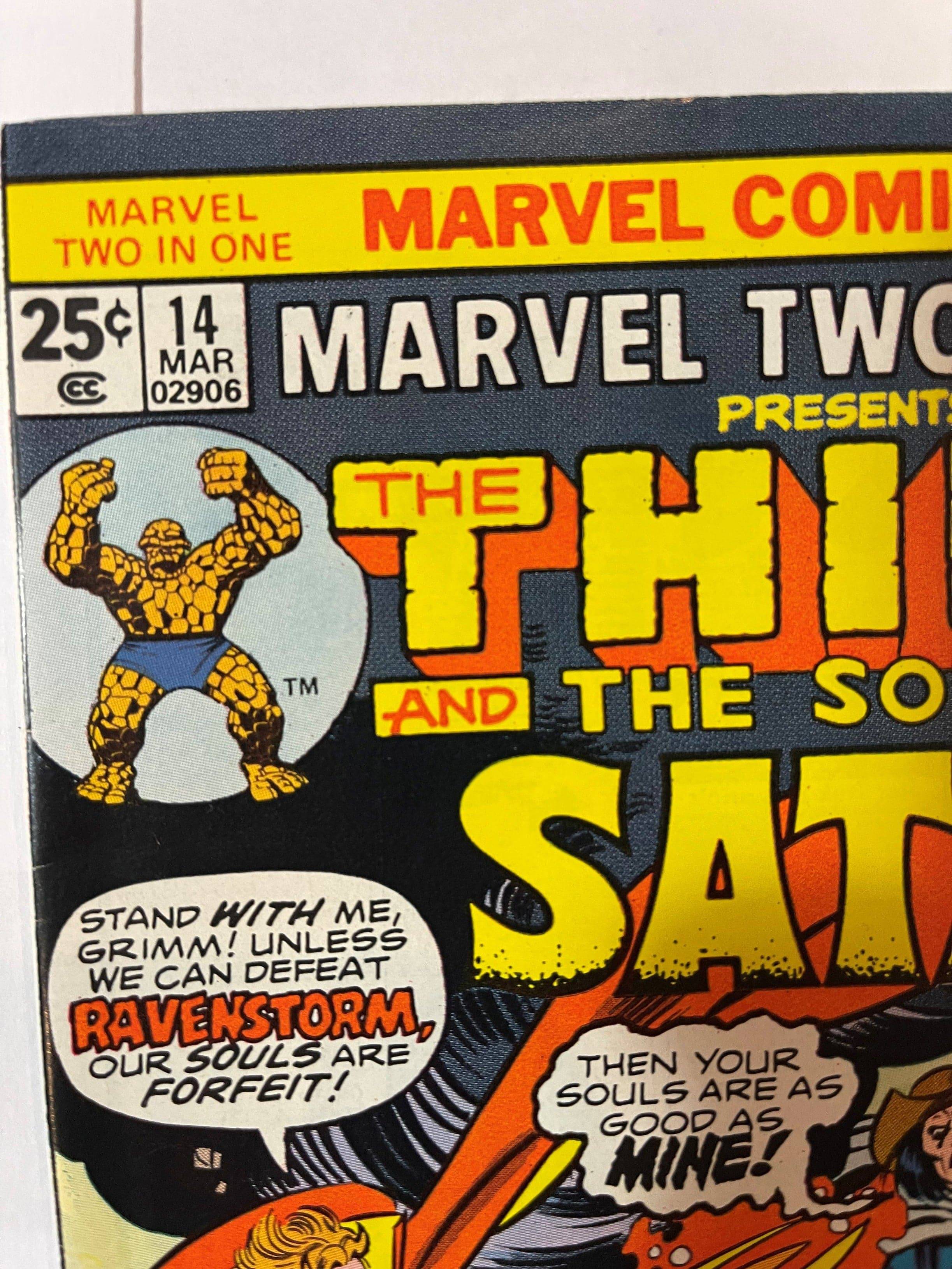 Marvel Two-In-One Comic Book #14 The Thing & Son of Satan Marvel 1976  Very Fine - Used/Collector - Rare King Gaming