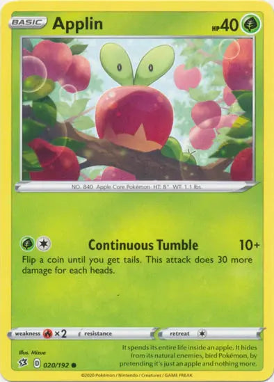 Applin 20/192 - Common - Pokémon King Gaming