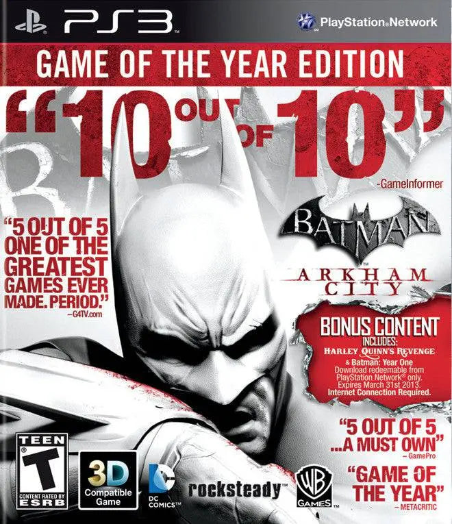 Batman: Arkham City (Game of the Year Edition) - PS3 - Used King Gaming