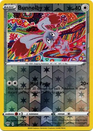 Bunnelby - 150/189 - Common - Reverse Holo King Gaming