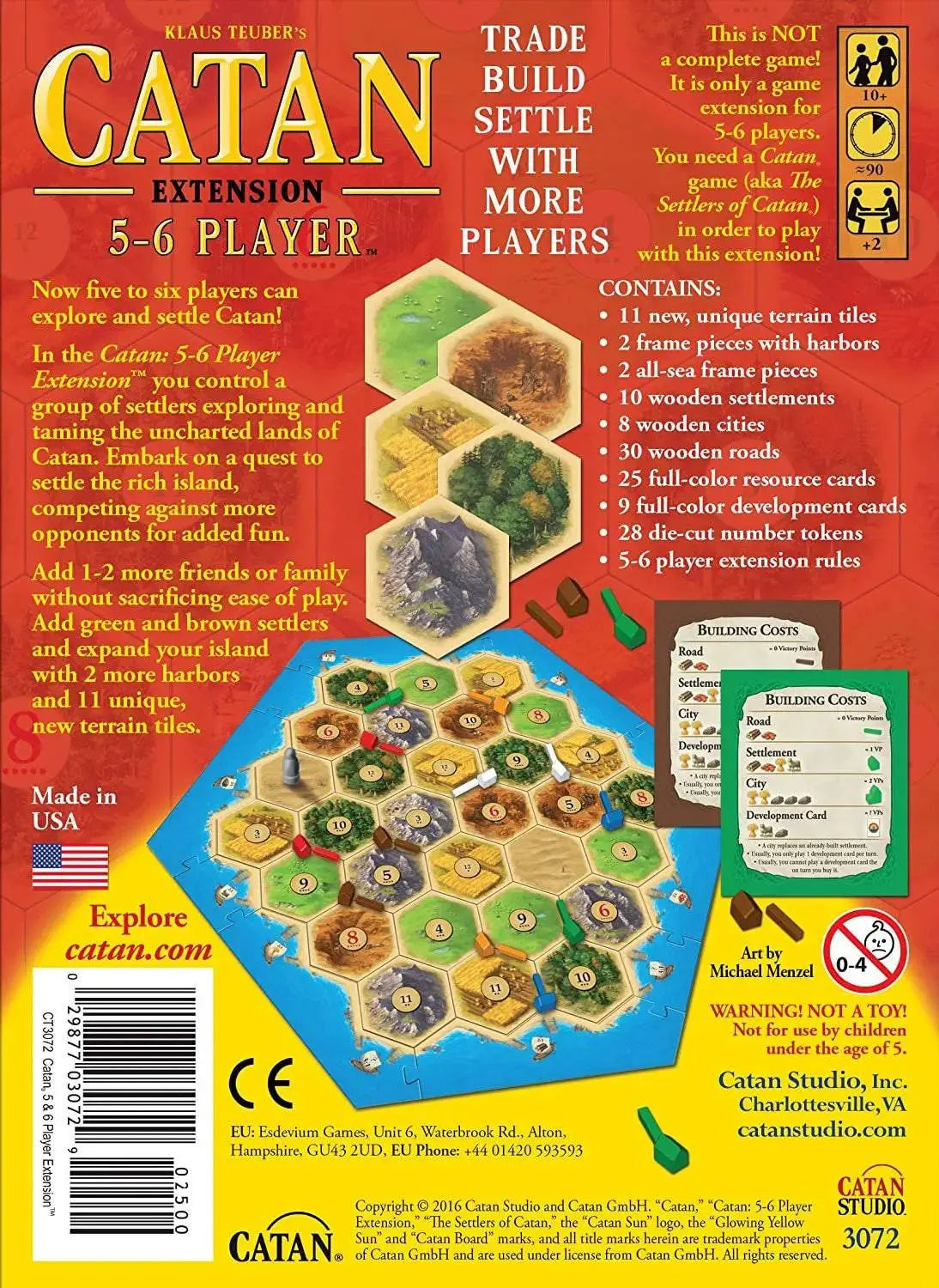 Catan 5-6 Player Extension, 5th Edition King Gaming