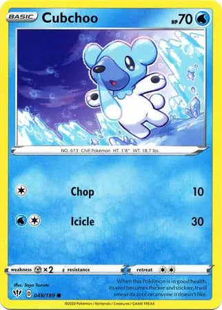 Cubchoo 48/189 - Common King Gaming