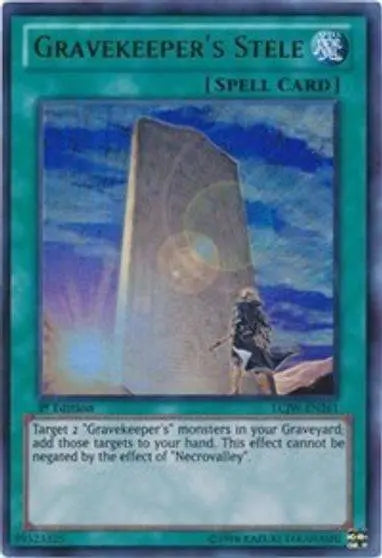 Gravekeeper's Stele - NM - Ultra Rare 1st Edition King Gaming