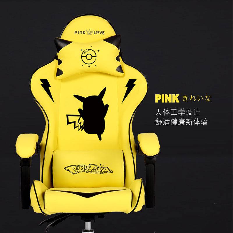 Pink Cute cartoon chairs bedroom comfortable computer chair home girls gaming chair swivel chair adjustable Live gamer chairs King Gaming