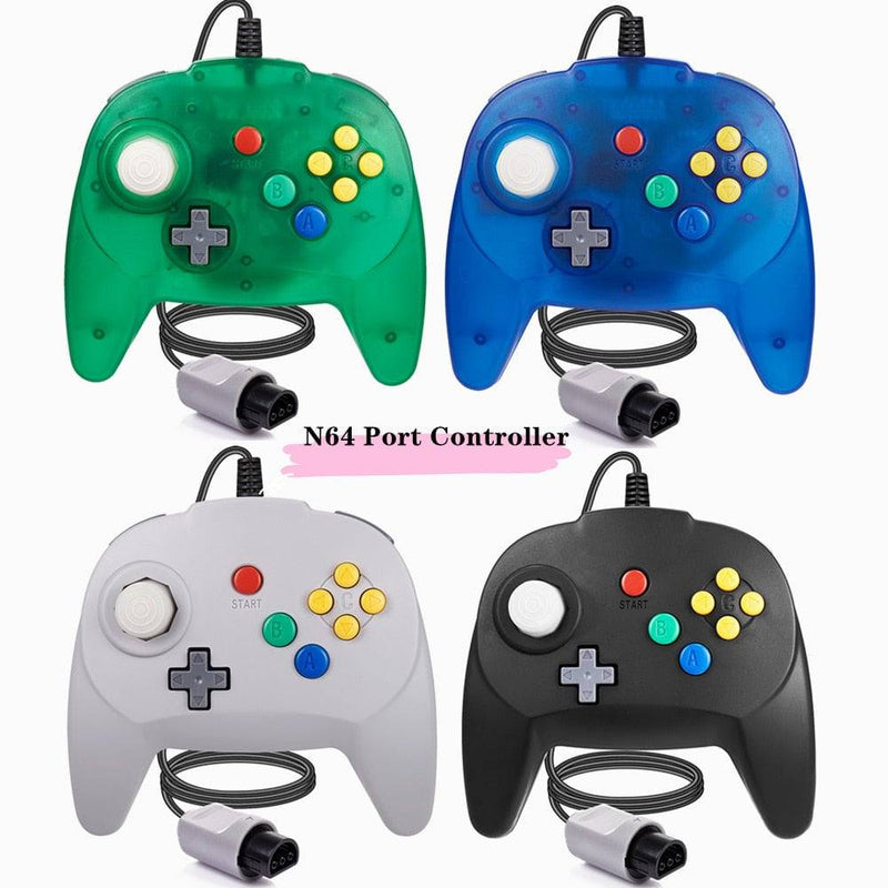 [New Version] 2 Pack for N64 Controller, Mini Game pad Joystick for N 64 Console- Plug & Play (Design from Japan) King Gaming