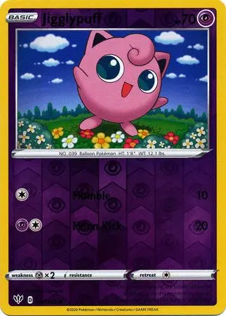 Jigglypuff - 67/189 - Common - Reverse Holo King Gaming