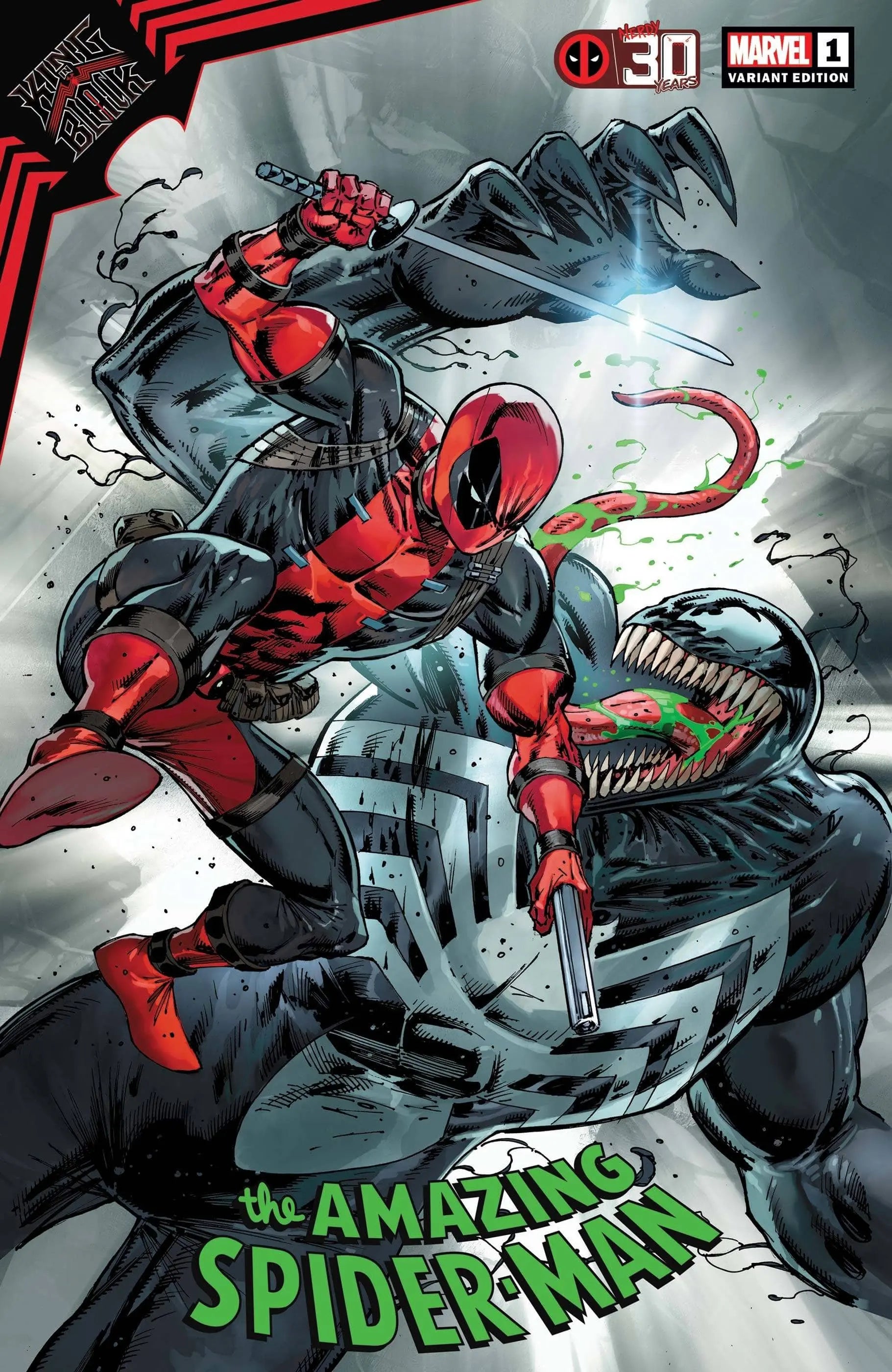 King In Black Spider-Man #1 Liefeld Deadpool 30TH VAR King Gaming