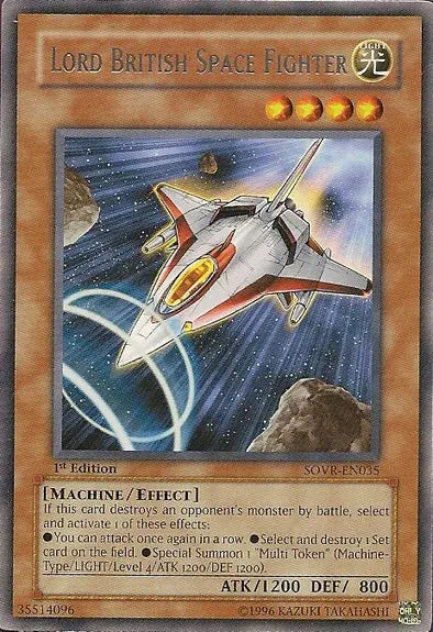 Lord British Space Fighter - Rare - Yu-Gi-Oh King Gaming