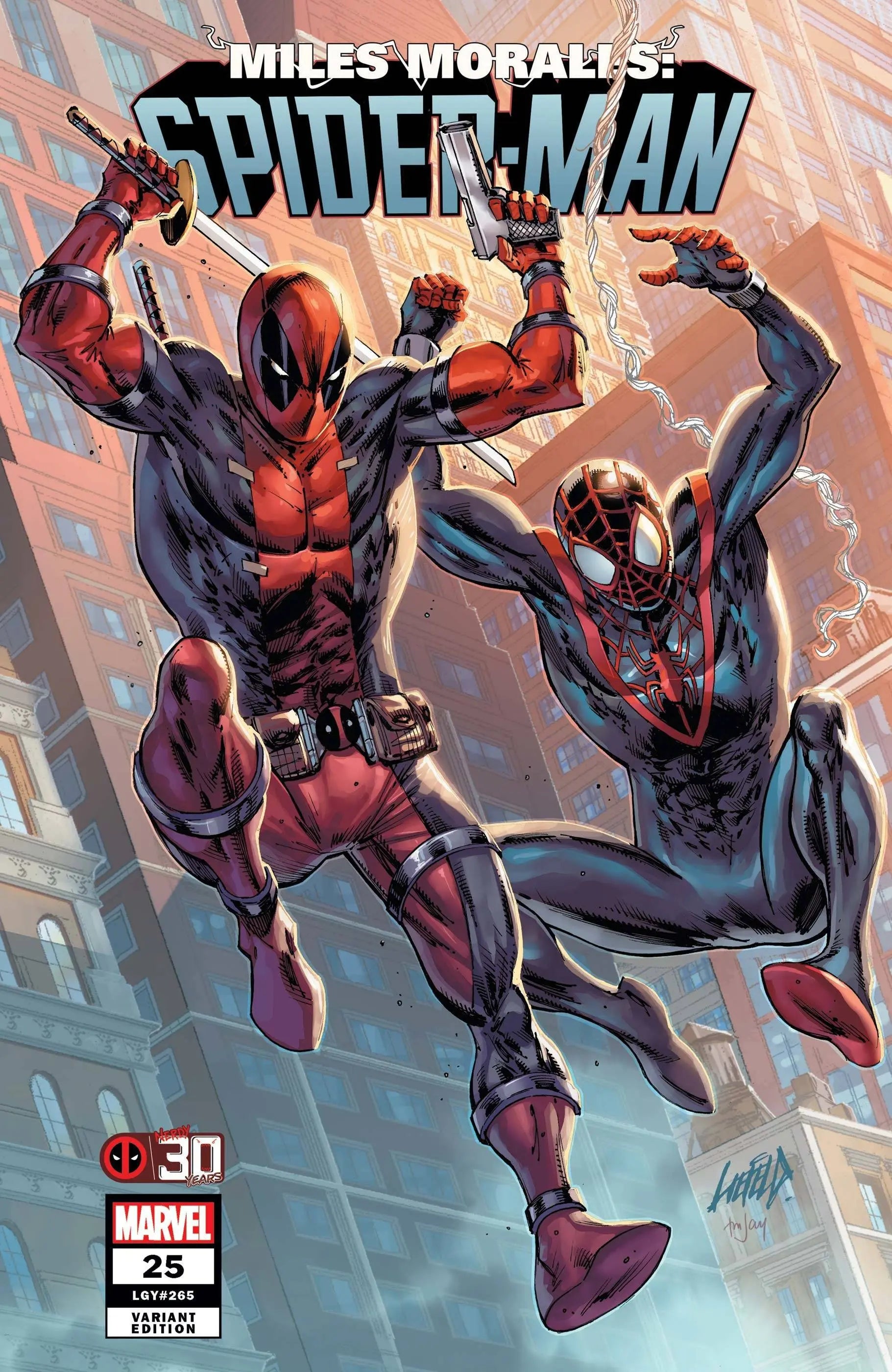 Miles Morales Spider-Man #25 Liefeld Deadpool 30TH VAR King Gaming
