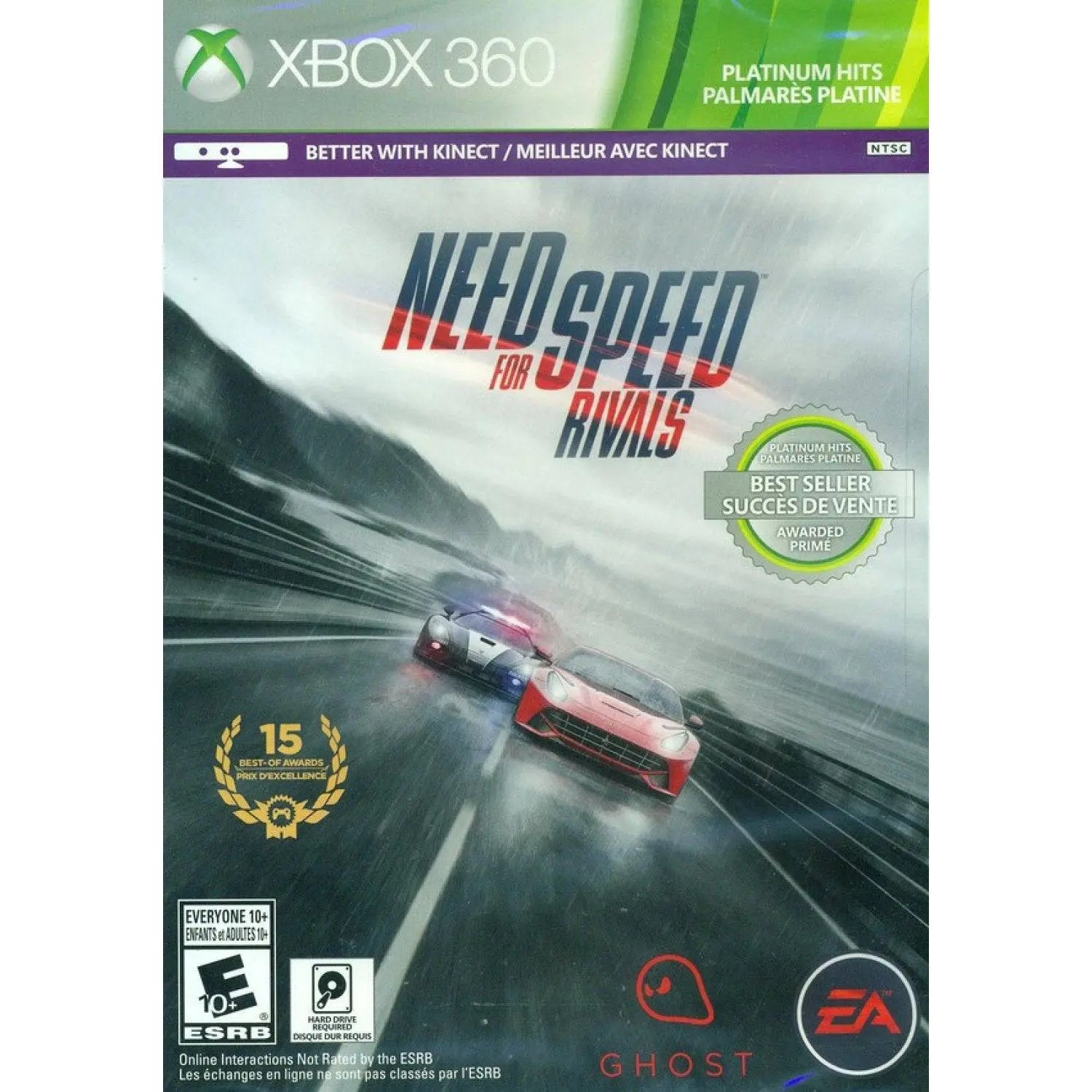 NEED FOR SPEED RIVALS (PLATINUM HITS) - Xbox 360 - Used King Gaming