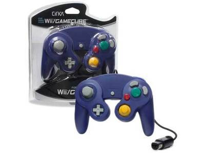 Nintendo Wii/ GameCube Wired Controller (Purple) - CirKa King Gaming