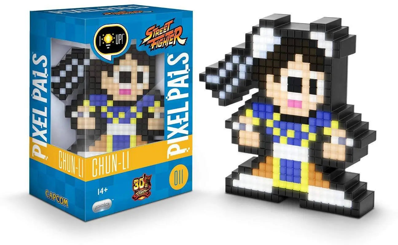 Pixel Pals Capcom Street Fighter II Chun Li Collectible Lighted Figure King Gaming