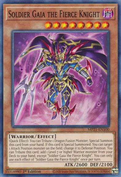 Soldier Gaia The Fierce Knight - Common - Yu-Gi-Oh King Gaming