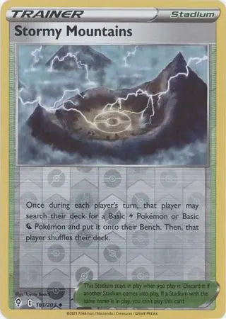 Stormy Mountains 161/203 - Uncommon - Reverse Holo King Gaming