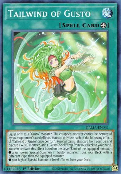 Tailwind Of Gusto - Common - Yu-Gi-Oh King Gaming