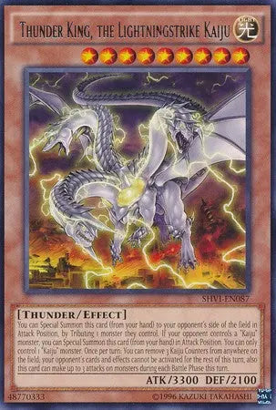 Thunder King, the Lightningstrike Kaiju - Rare - Yu-Gi-Oh King Gaming