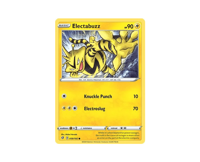 Electabuzz - 58/192 - NM Common King Gaming