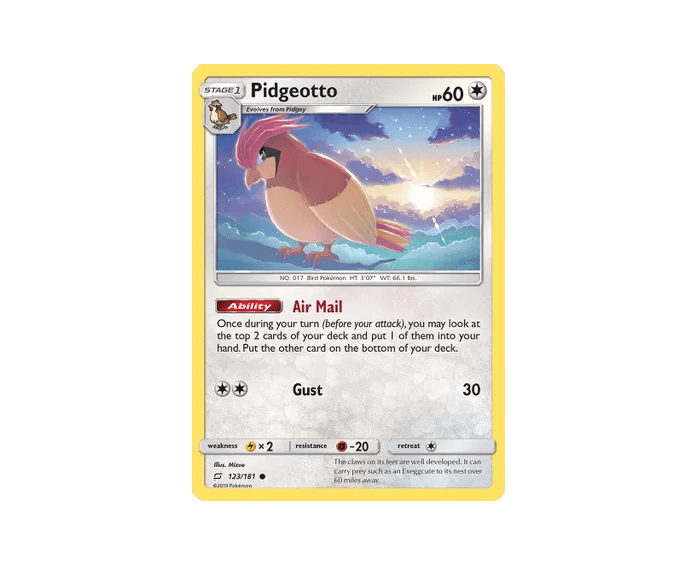 Pidgeotto - 123/181 - NM Common King Gaming