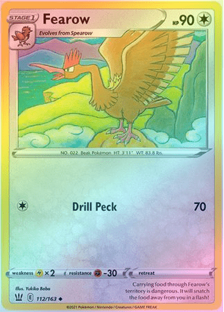 Fearow - 112/163 - Uncommon - Reverse Holo King Gaming