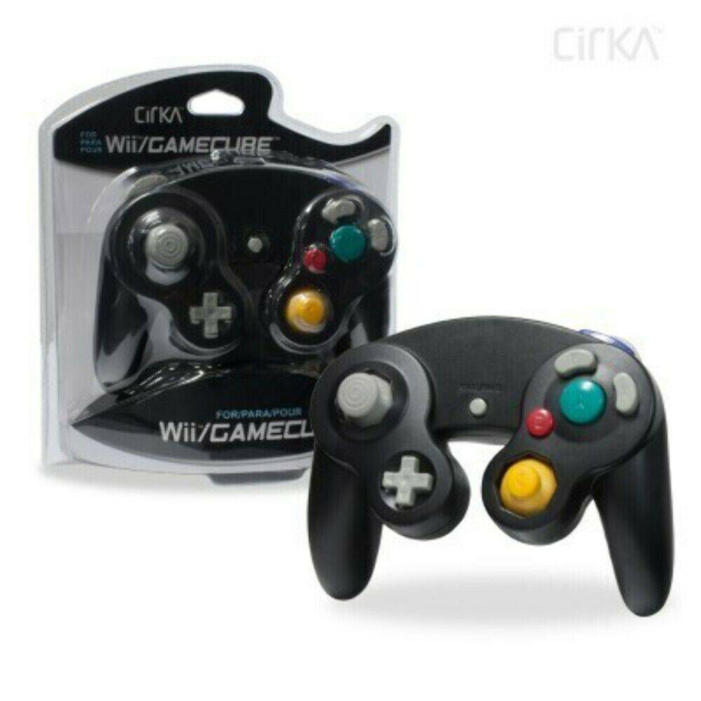 WII / GAMECUBE CIRKA CONTROLLER BLACK King Gaming