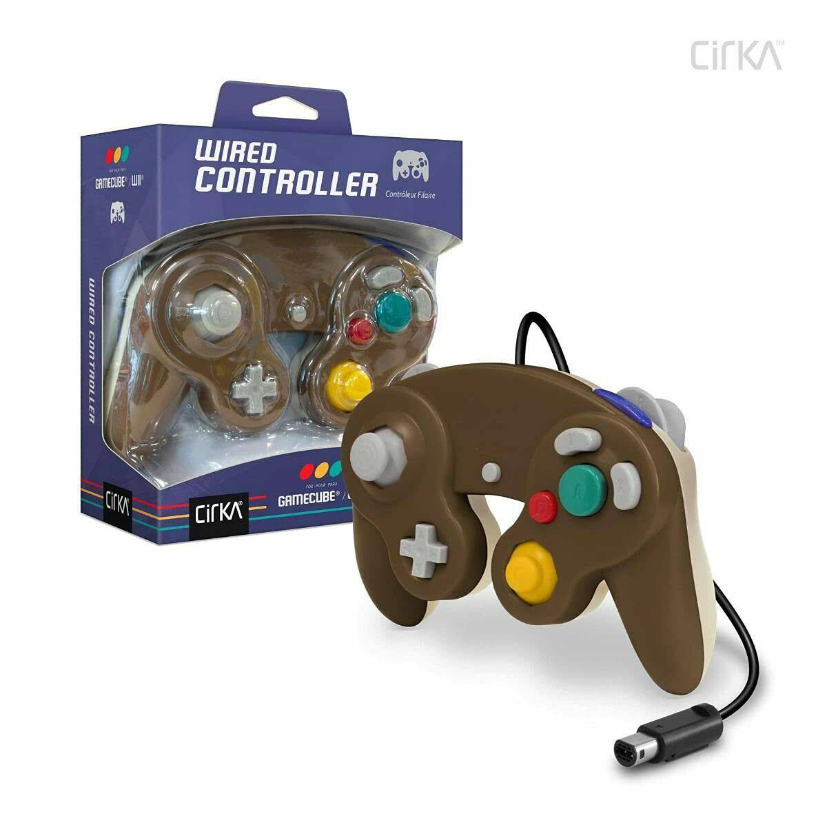 Wii/Gamecube Cirka Controller (BROWN BEIGE) - Nintendo King Gaming
