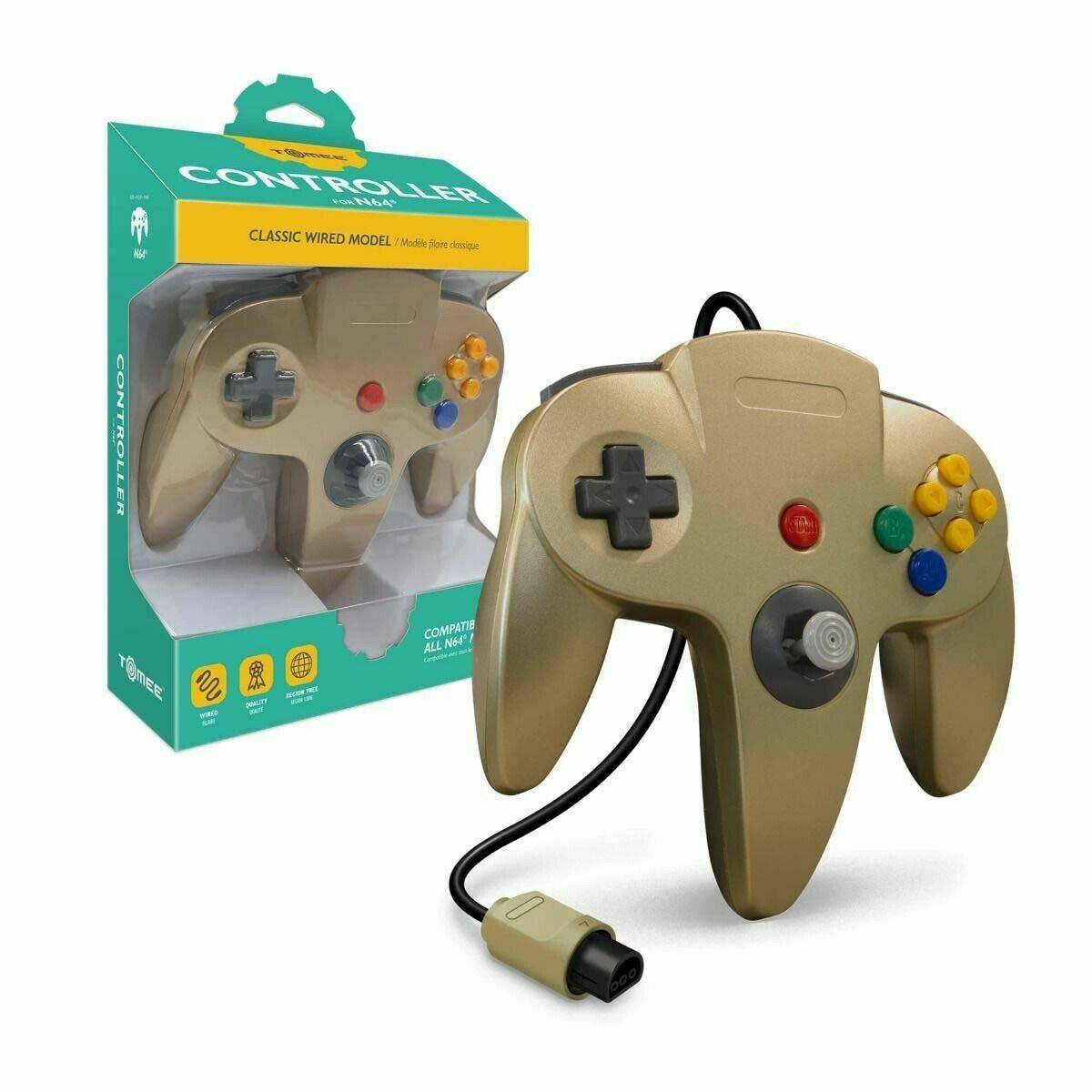 N64  CONTROLLER  (GOLD) TOMEE King Gaming