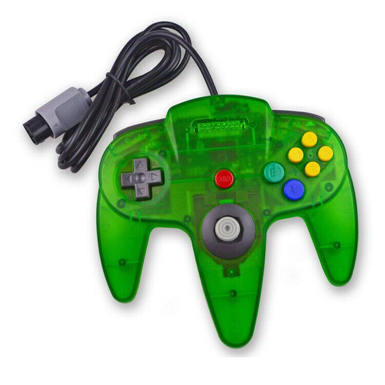 TEKNOGAME CONTROLLER CLEAR GREEN For N64 King Gaming