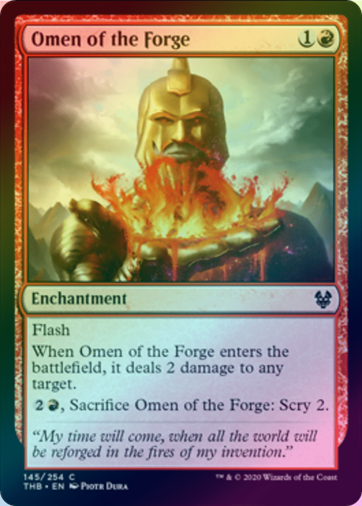 Omen of the Forge - NM C (Foil) King Gaming