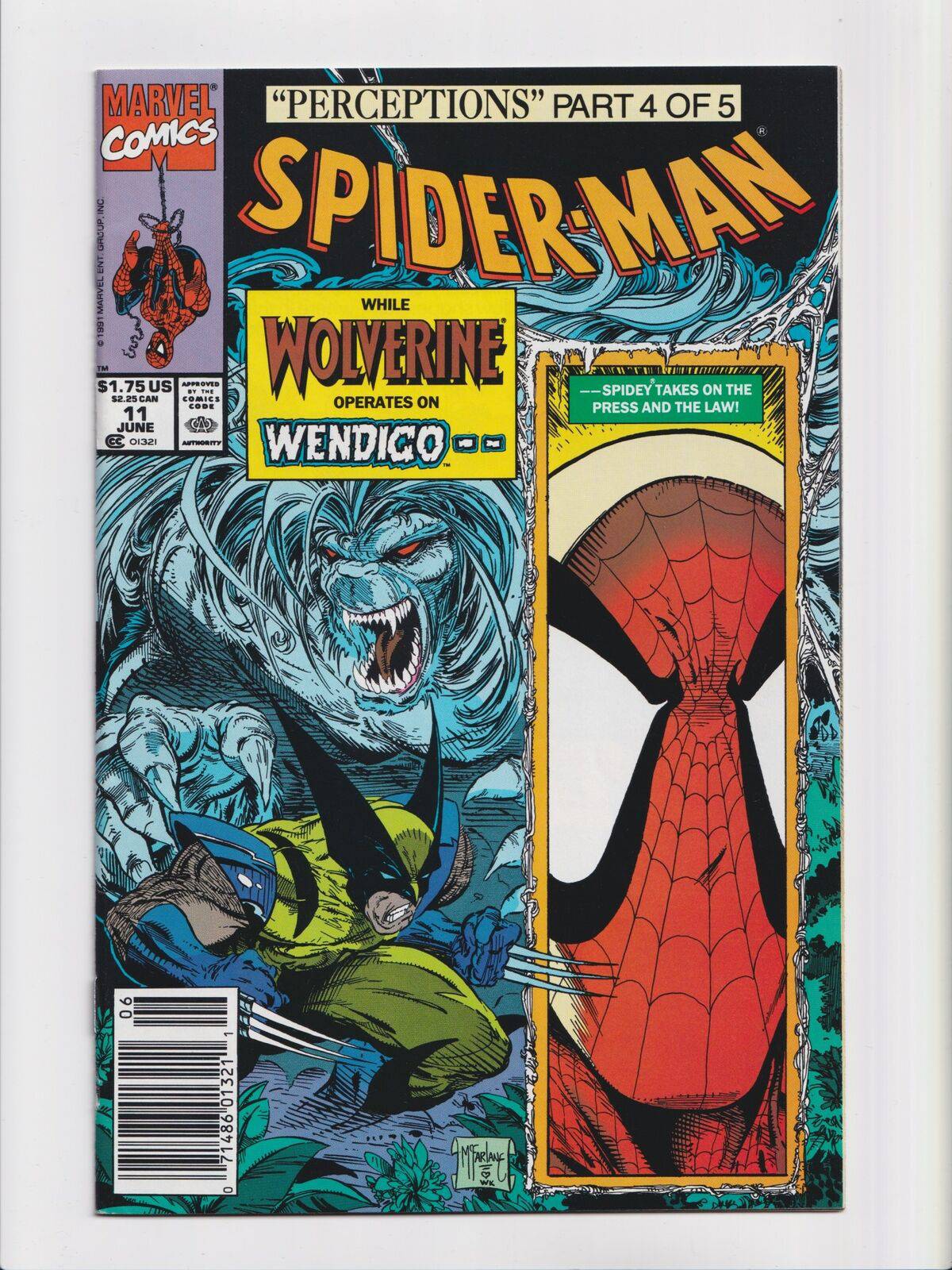 Spider-Man #11 Newsstand McFarlane Cover (1990-1998) Marvel King Gaming